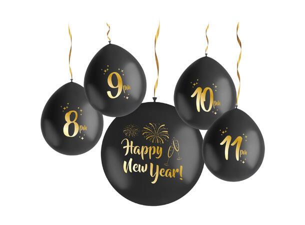 Nedtelling til nyttår folieballonger
