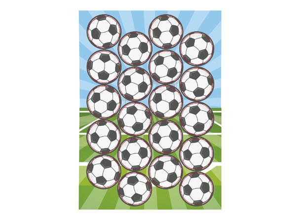 Kakeskilt med fotball dekor i spiselig papir