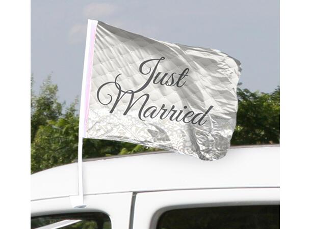 Bilflagg - Just Married