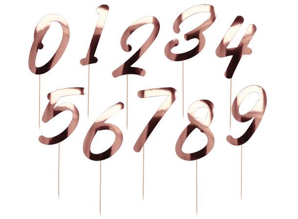 Nummer på pinne 0-9 - Rosegull
